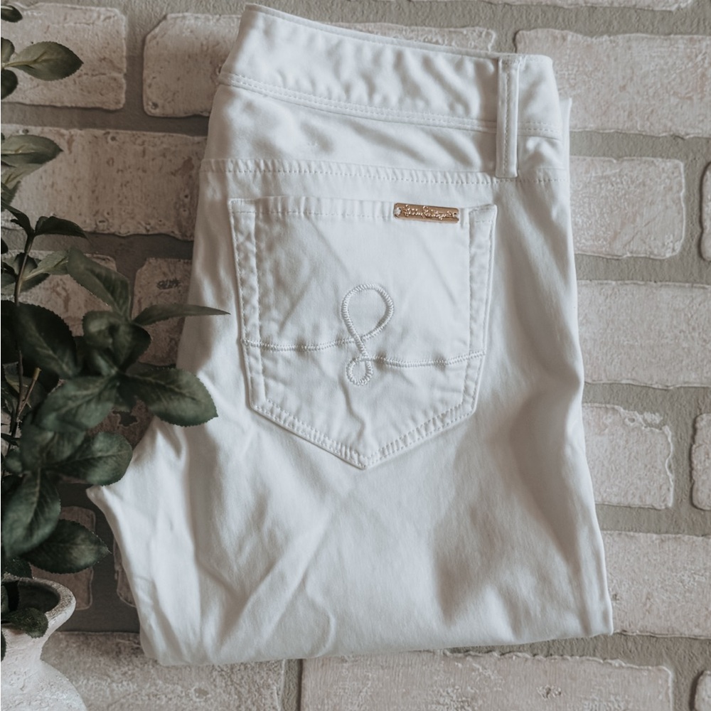 Lilly Pulitzer Pure White Skinny Jeans | Stretchy | Size 2
